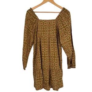 Universal Thread Womens Dress Cottage Floral Prairie Peasant Boho Retro Size S